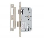 Satin Chrome JEDO Euro Profile 72mm Din Fire Door Sashlock / Latch - 60mm Backset (JL-DS60SSS)